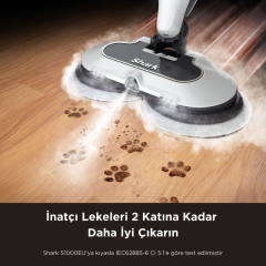 Shark Steam & Scrub Blaster Buhar Atımı Özellikli Otomatik Buharlı Paspas
