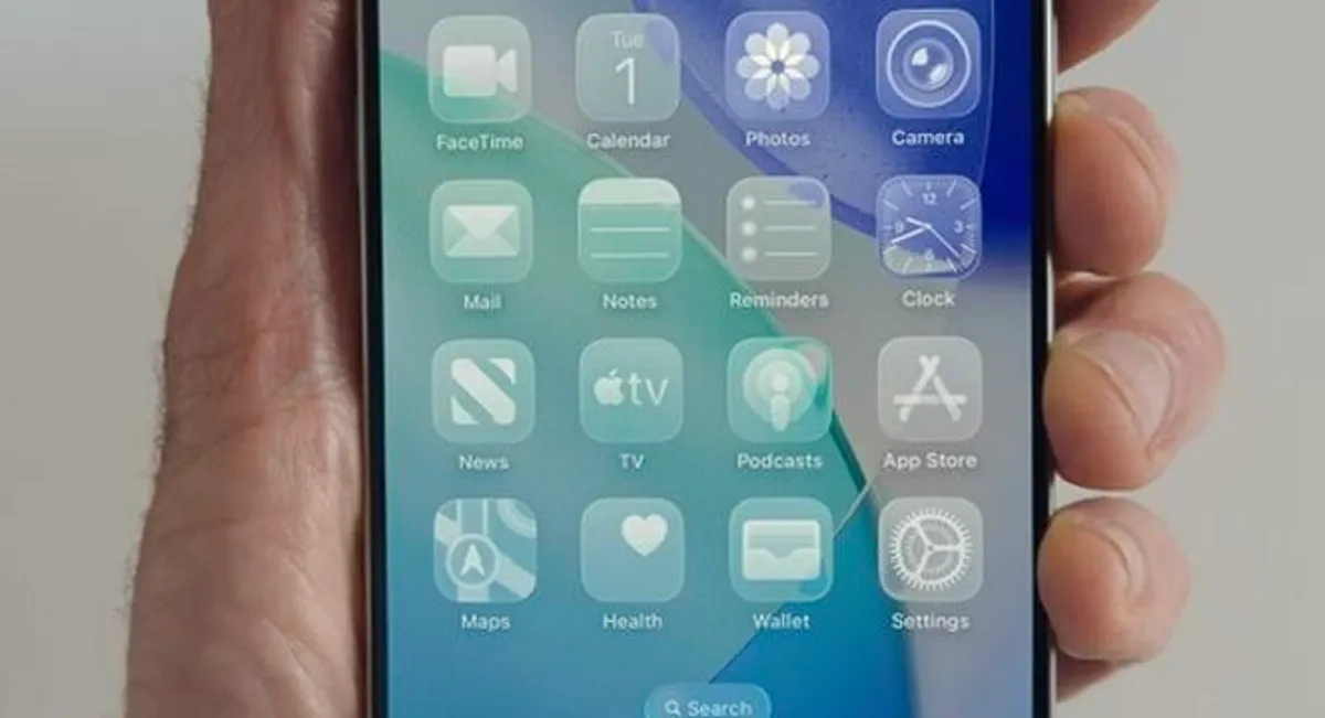 ios 26 simge görünümü