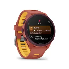 Garmin Forerunner 170 Music AMOLED GPS Koşu Saati Kırmızı Pembe/Mango Kayışlı