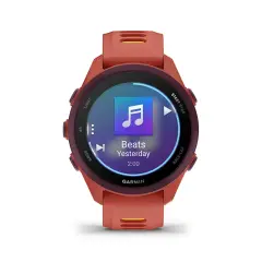 Garmin Forerunner 170 Music AMOLED GPS Koşu Saati Kırmızı Pembe/Mango Kayışlı