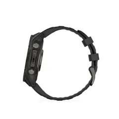 Garmin fenix 8 - 47 mm, AMOLED GPS Akıllı Saat Sapphire, Karbon Gri DLC Titanyum, Siyah/Gri Kayışlı