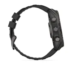Garmin fēnix 8  AMOLED GPS Akıllı Saat - 51 mm Sapphire, Karbon Gri DLC, Siyah/Gri Silikon Kayışlı