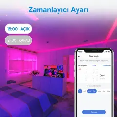 Meross Akıllı LED Şerit 5 Metre RGBW