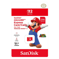 SanDisk microSD Express Card for Nintendo Switch 2 Super Mario Edition-256GB