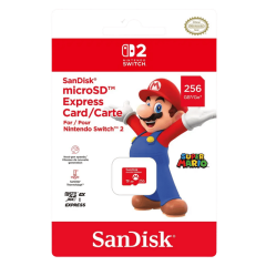 SanDisk microSD Express Card for Nintendo Switch 2 Super Mario Edition-256GB
