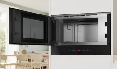 Bosch Serie 8 21 L Siyah Ankastre Mikrodalga Fırın
