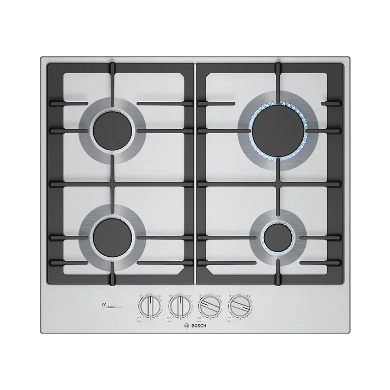 Bosch Serie 6 60 cm Inox Gazlı Ankastre Ocak