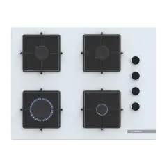 Bosch Serie 4 67 cm Beyaz Cam Gazlı Ankastre Ocak