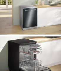 Bosch Serie 6 - 6 Programlı Siyah Solo Bulaşık Makinesi
