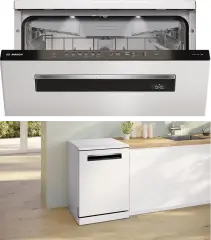 Bosch Serie 6 - 7 Programlı Beyaz Solo Bulaşık Makinesi