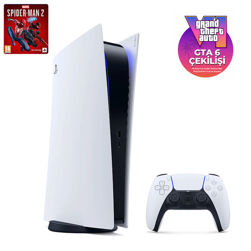 PlayStation 5 Dijital Sürüm 825GB  |  Marvel's Spider-Man 2