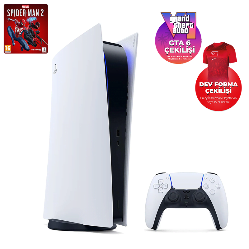 PlayStation 5 Dijital Sürüm 825GB  |  Marvel's Spider-Man 2