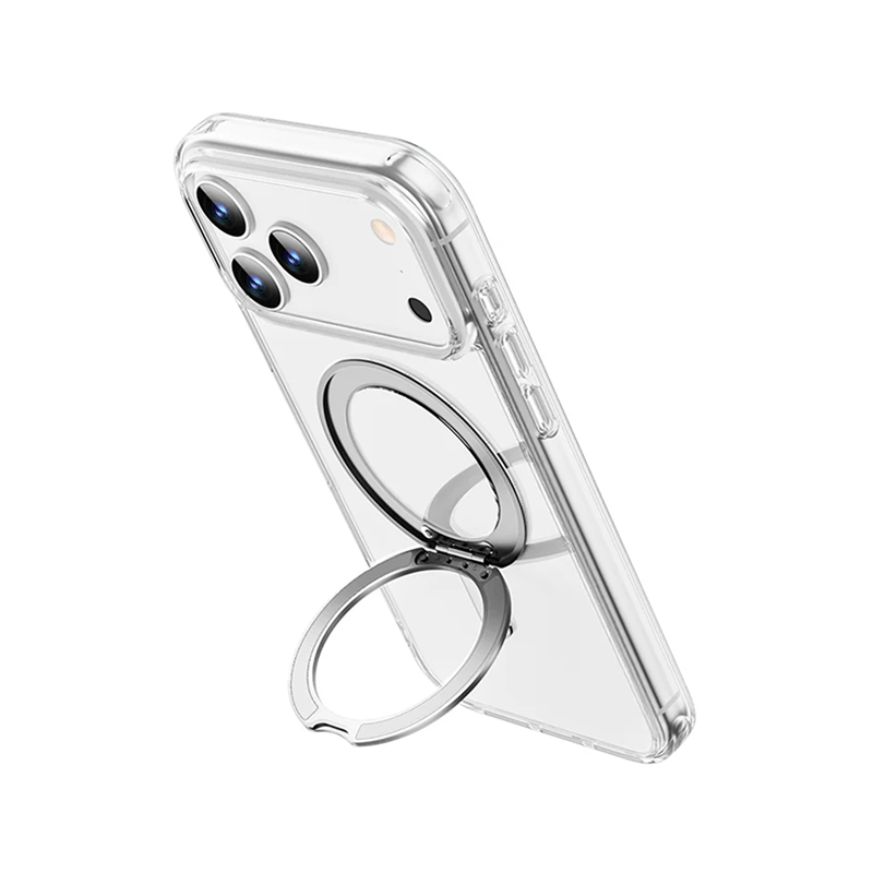 Wiwu 17 Pro Max Magsafe Standlı Şeffaf Kılıf
