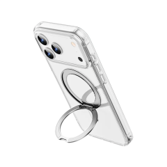 Wiwu 17 Pro Max Magsafe Standlı Şeffaf Kılıf