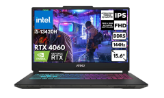 MSI Cyborg 15 I7-13620H 32GB 1TB SSD RTX4060 15.6'' FHD 144Hz Gaming Notebook - A13VF-1483US