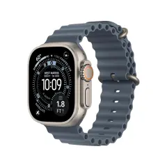 Apple Watch Ultra 3 Medium - Natural Titanium/Anchor Blue Ocean Band
