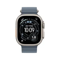 Apple Watch Ultra 3 Large - Natural Titanium/Anchor Blue Ocean Band