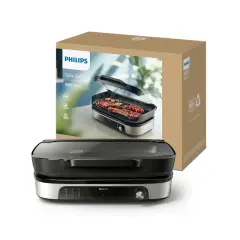 Philips 500 Serisi 2400 W Cam Kapaklı Elektrikli Izgara