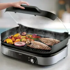 Philips 500 Serisi 2400 W Cam Kapaklı Elektrikli Izgara