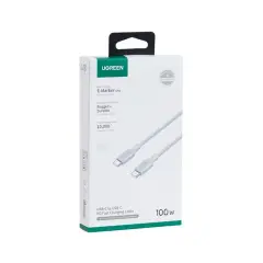 Ugreen 2M Type-C Şarj Kablosu Beyaz