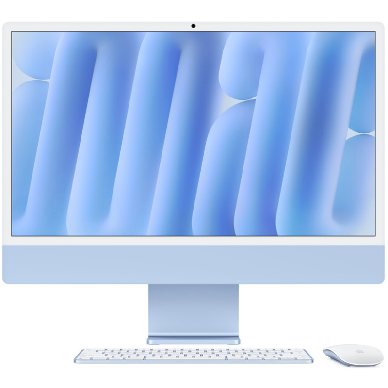 Apple iMac M4 8GPU-CPU 16GB RAM  256GB SSD Mavi