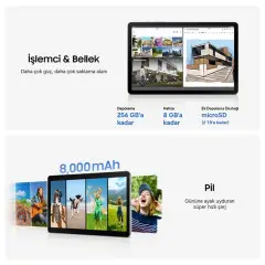 Samsung Galaxy Tab S10 Lite 10.9'' Wi-Fi 8/256GB Mercan Kırmızısı