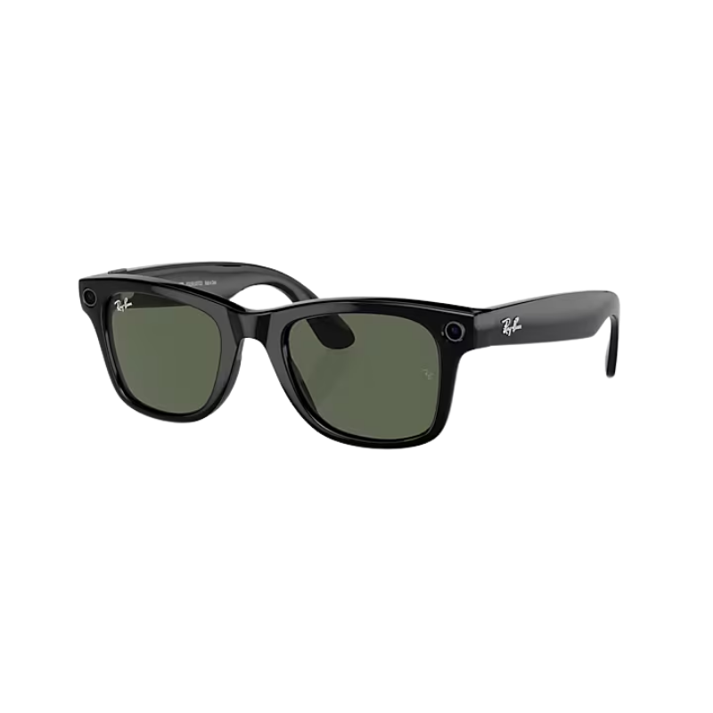 Ray-Ban Meta Wayfarer Glossy Black-Green Smart Glasses