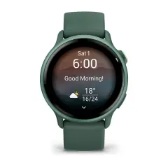 Garmin vívoactive® 6 Akıllı Saat Metalik Jasper Yeşili