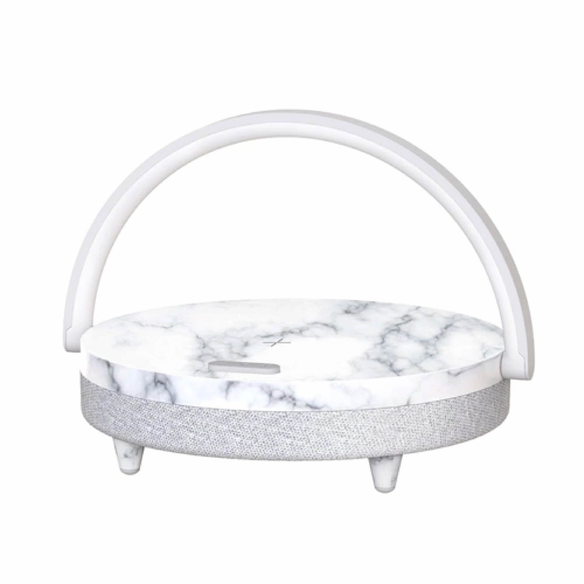 EZVALO Kablosuz Şarj, Müzik ve Masa Lambası Beyaz