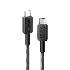 Anker 322 60W Örgülü  USB-C Şarj Kablosu - Siyah