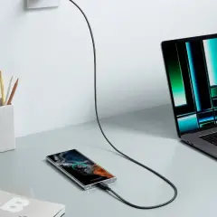Anker 322 60W Örgülü  USB-C Şarj Kablosu - Siyah