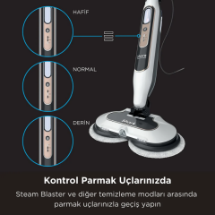 Shark Steam & Scrub Blaster Buhar Atımı Özellikli Otomatik Buharlı Paspas