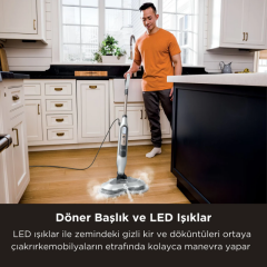 Shark Steam & Scrub Blaster Buhar Atımı Özellikli Otomatik Buharlı Paspas