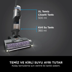 Shark HydroVac 3'ü 1 Arada Kablosuz Islak & Kuru Şarjlı Dikey Süpürge