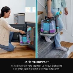 Shark StainStriker HairPro Pet Stain & Spot Cleaner - Evcil Hayvan Başlıklı Halı ve Koltuk Yıkama Makinesi (PX200EU)