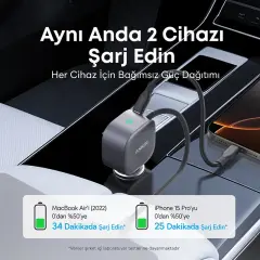 Anker Nano 75W USB-C Araç Şarj Cihazı