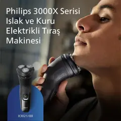 Philips X3021/00 3000X Serisi Islak ve Kuru Şarjlı Tıraş Makinesi
