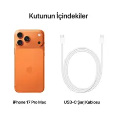 iPhone 17 Pro Max - 256 GB Kozmik Turuncu