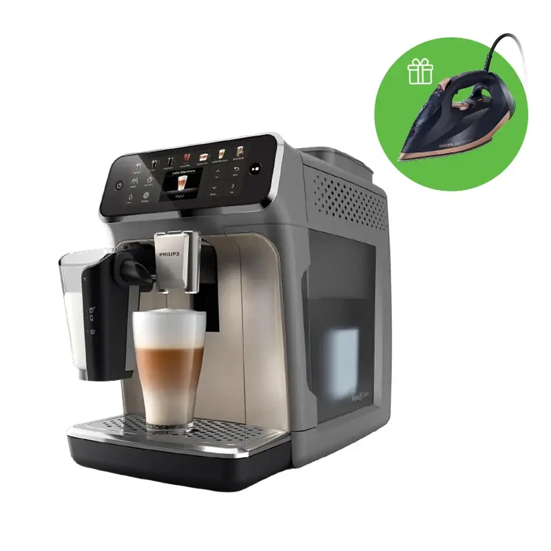 Philips  Espresso Machine EP4446/70 + Free Steam Iron