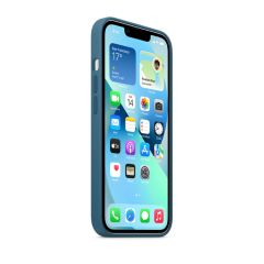 iPhone 13 - MagSafe Özellikli Silikon Kılıf Kutup Mavisi