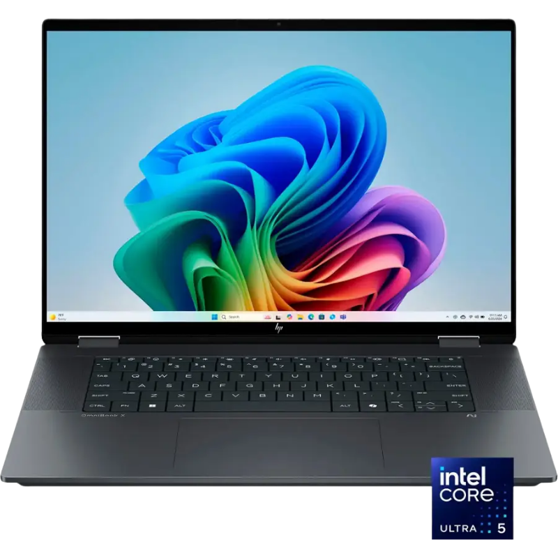 HP OmniBook X Flip 2-in-1 Copilot+ Intel Ultra 5 226V 16GB DDR5 512GB SSD 16'' 2K Dokunmatik Bilgisayar - Eclipse Gray