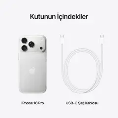 iPhone 18 Pro 256GB Gümüş