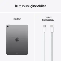 iPad Air M3 11'' Wifi 128GB Uzay Grisi