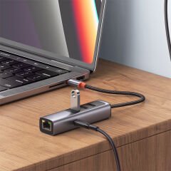 McDodo  HU-1110 100w 1x Type-c + 3x USB + LAN 5in 1 Çoklayıcı Adaptör