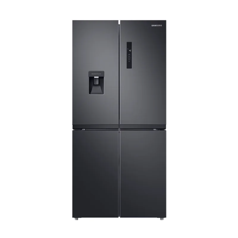 Samsung 488L Black Refrigerator with Water Dispenser and French Door