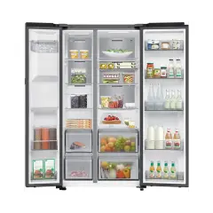 Samsung Bespoke AI 621 L Gardırop Tipi No Frost Buzdolabı - RS90F64EDFEF