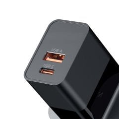 CH-1301 - 20W Dual  1 Type-C + 1 USB-A Ports Şarj Adaptörü UK