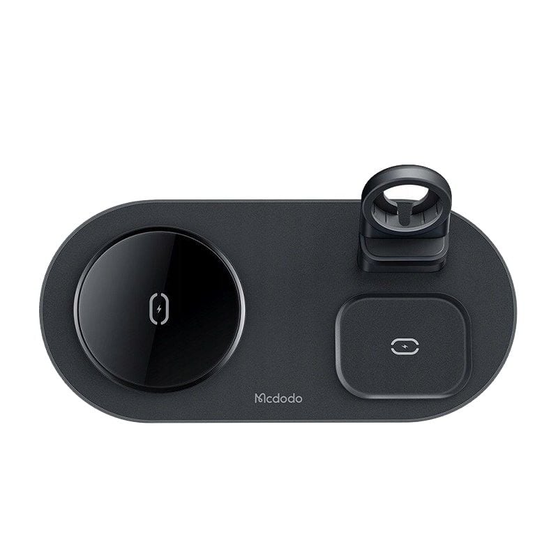 CH-7061 - 15W 3 in 1 Wireless Şarj Standı (Telefon-Kulaklık-Saat)