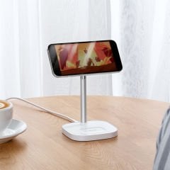 CH-7340 - 15W 2 in 1 Wireless Şarj Standı (Telefon-Kulaklık)