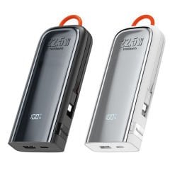 22.5W 10000 mAh Lightning + Type-C Kablolu PowerBank